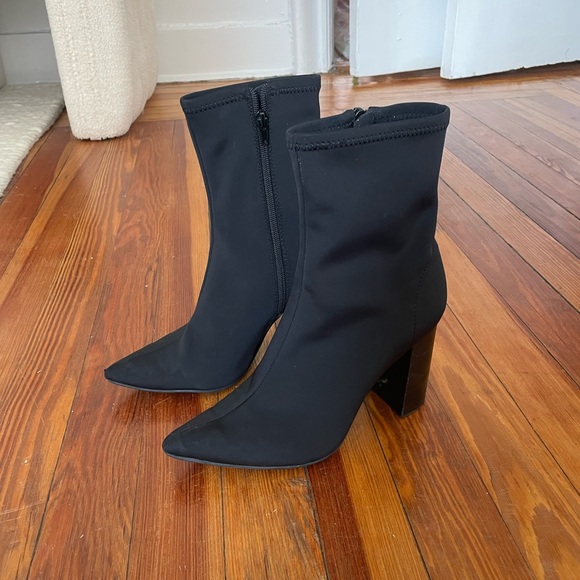 Jeffrey Campbell Black Heeled Boots - Picture 2 of 7